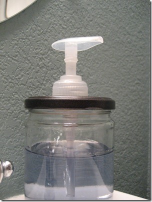 DIY Jar Soap Dispenser